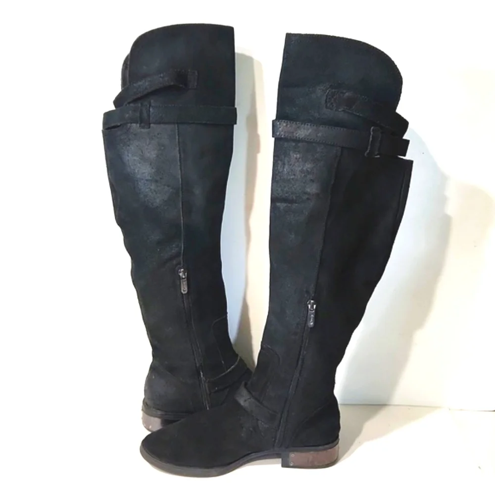 Circus by Sam Edelman Suede Black Over-the-Knee Women's Boots Size 7.5